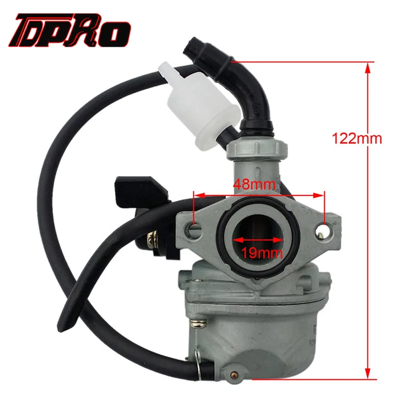 Карбюратор TDPRO PZ19 19 мм для двигателя гоночный карбюратор и топливный фильтр Honda XR50