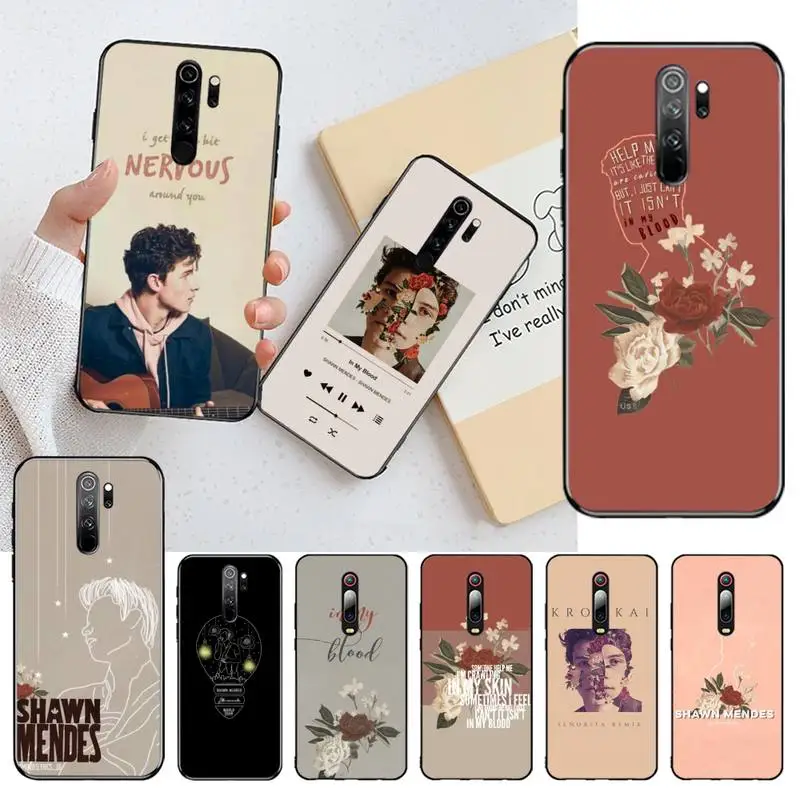 Хит поп певица Шон Мендес в моей крови DIY чехол для телефона Redmi Note 9 8T 8A 7 6 6A Go Pro Max