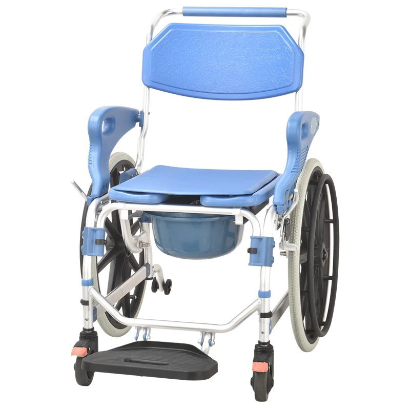 

Free Shipping Cadeirinha Cadeira Cómoda Medical Commode Chair Elderly Patient Toilet Wheelchair Foldable Wheel Chair Distributor
