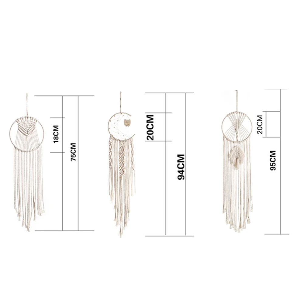 

Nordic Star Moon Macrame Dream Catcher Christmas Room Decoration Boho Room Decor Girls Kids Room Nursery Gifts
