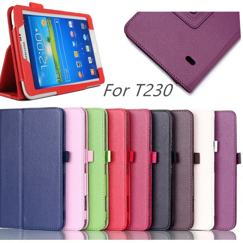 

Чехол-подставка из искусственной кожи для планшета Samsung Galaxy Tab 4 7,0 T230 T231 + пленка + Бесплатная доставка в подарок
