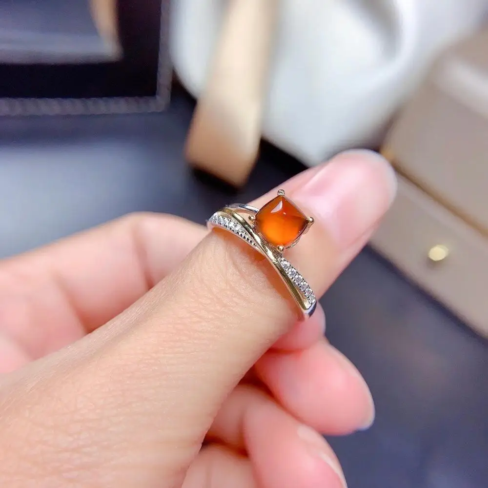 

Attractive Fenda gemstone ring for women real 925 silver natural gem certified good color girl birthday gift lucky birthstone