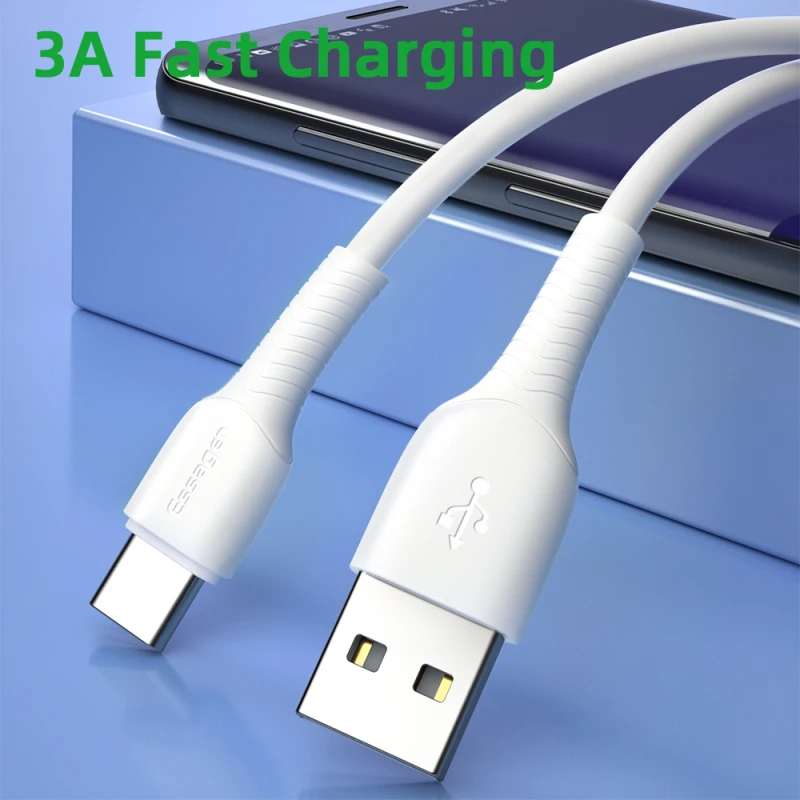 

Essager USB Type C Cable For Samsung S20 Note 10 Plus Xiaomi 10 Pro 3A Fast Charge Type-C USB-C Charger Data Cord