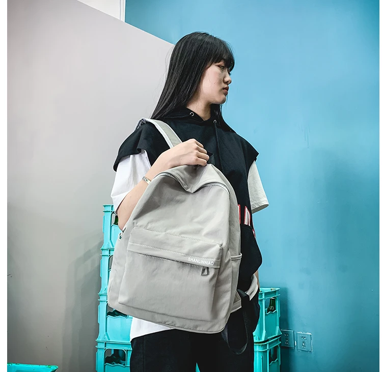 Дешевый Холщовый Рюкзак Mochila, черный женский рюкзак, школьные сумки для подростков, парные рюкзаки, повседневные, 4 цвета, прочные