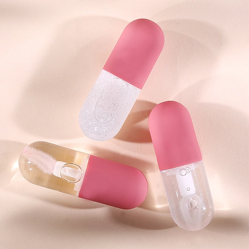 

3 мл ABS серебристый розовый тюбик для блеска для губ Мини-Симпатичные переносной контейнер-капсула флаконов для губной помады многоразовый ...