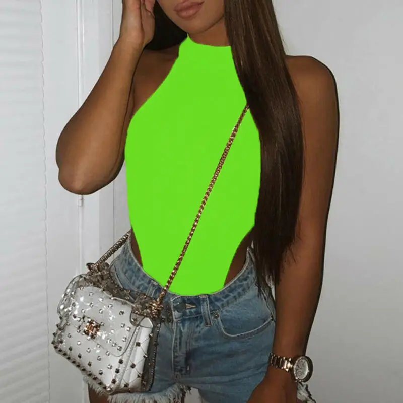 

Women Lingerie Bodysuit Leotard Jumpsuit Crotchless Bodycon Solid Color Sexy Fashion Sleepwear Costume