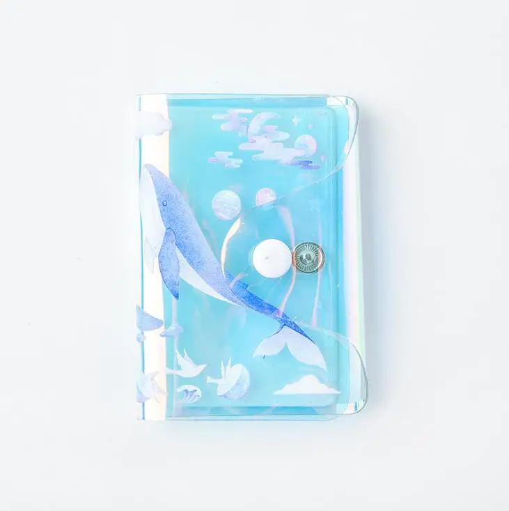 Dolphin Новинка 1 шт. 20 бит Kawaii модные лазерные фрукты кредитных банковских и идентификационных карт держатель сумка для женщин девочек автобусные карты защитный чехол для хранения - Цвет: Dolphin