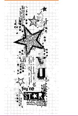 Звездный фон прозрачный силиконовый штамп DIY Скрапбукинг/фотоальбом