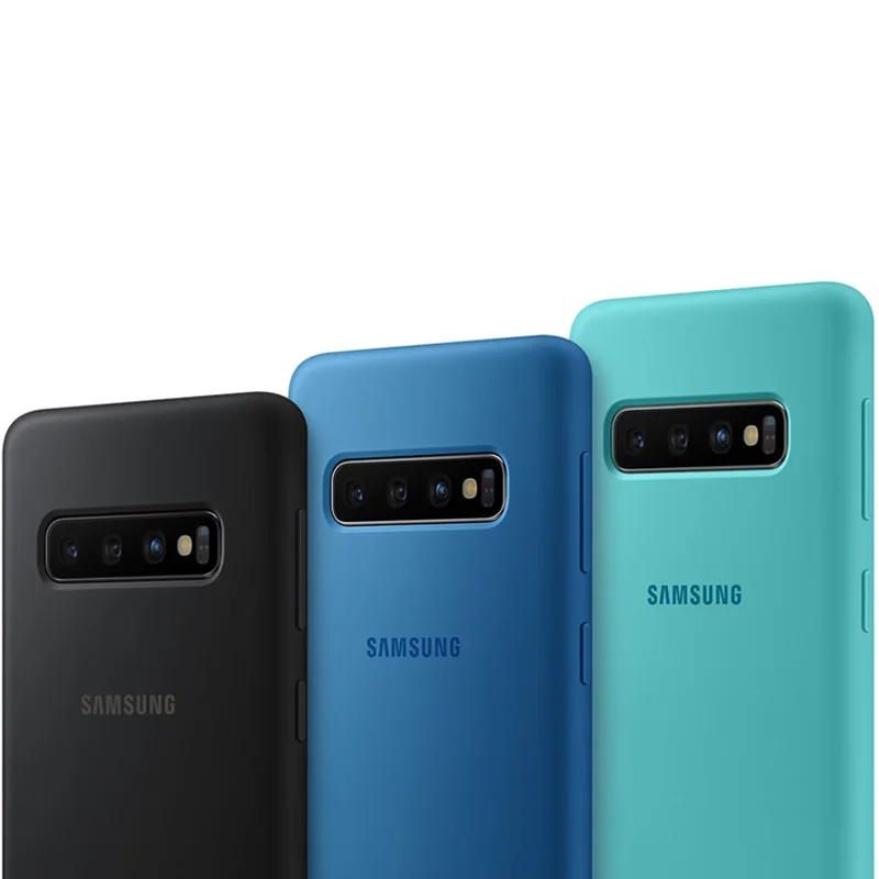 Оригинальный официальный силиконовый защитный чехол для Samsung Galaxy S10 + Plus SM-G9750 X