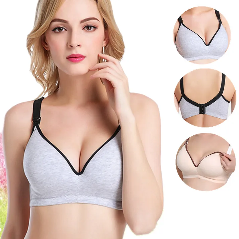 

Cotton Maternity Nursing Bras for Feeding Set Nurse Underwear Pregnancy Clothes Mom's Breastfeeding Bra Women Maternity Bra