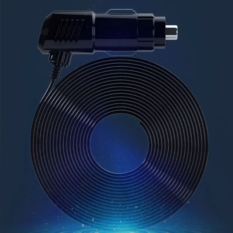 

12V 24V Truck Car Fan 12 Speeds 360 Rotatable with Temperature Humidity Display K92C