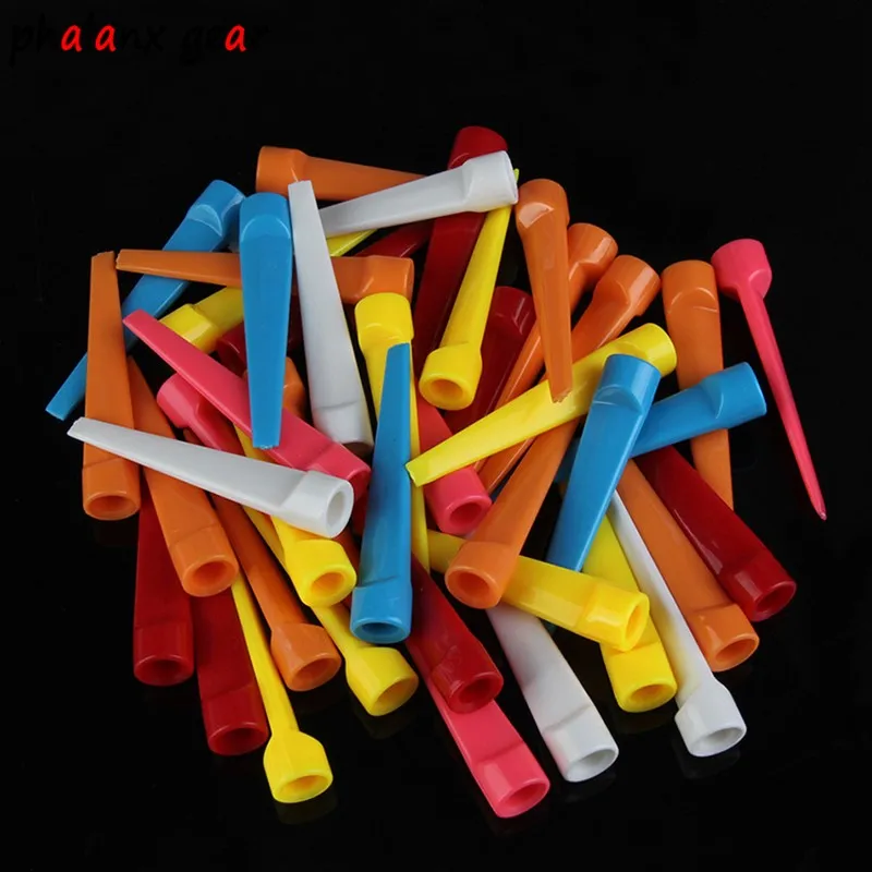 

10 Pcs Golf Tee Mixed Color Plastic Golf Tee Step Down For Golf Accessories Castle 70mm Tee Control Graduated Height E5M7