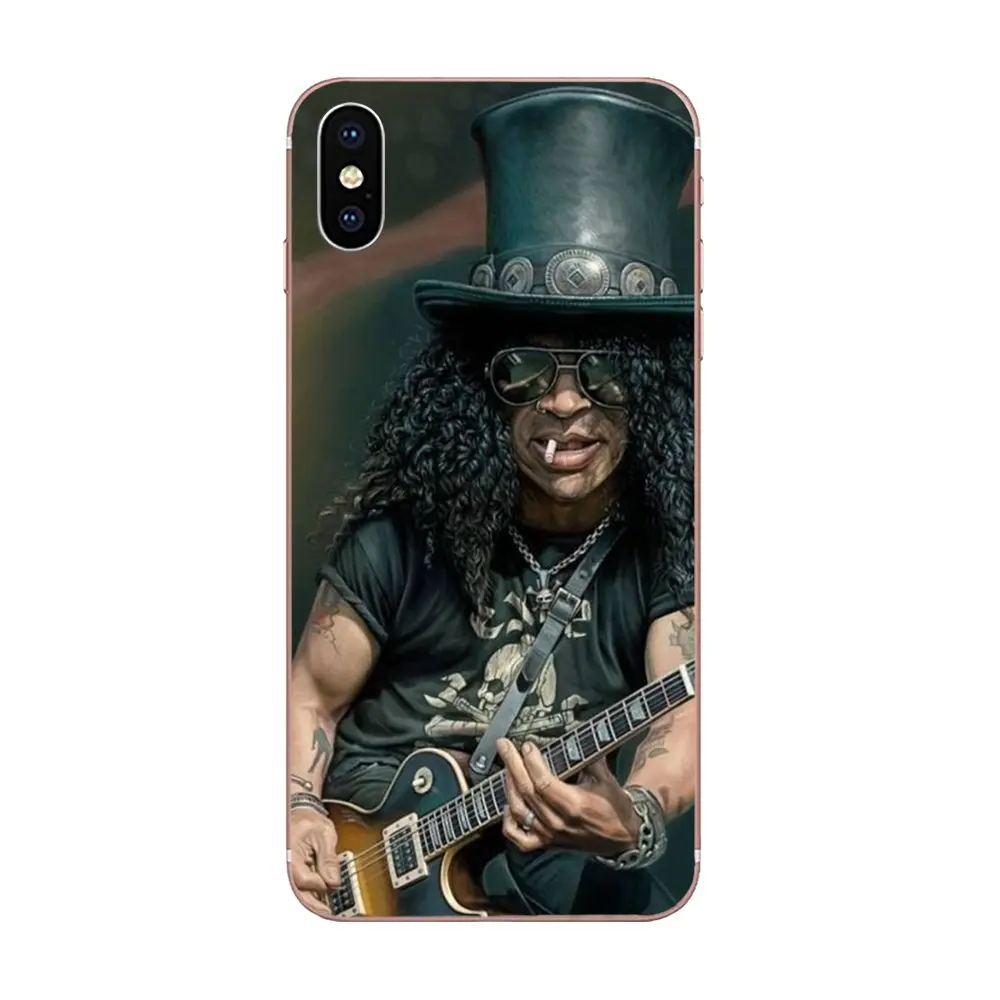 Мягкая кожа живопись рок музыка гитары слэша для Xiao mi 3 4 4C 4i 5 5S 5X6 6X8 SE Pro Lite A1 Max x 2 Note