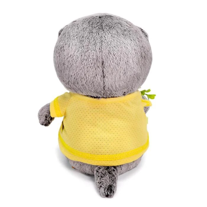 Мягкая игрушка Басик BABY с букетом из цветов и ягод 20 см | Игрушки хобби