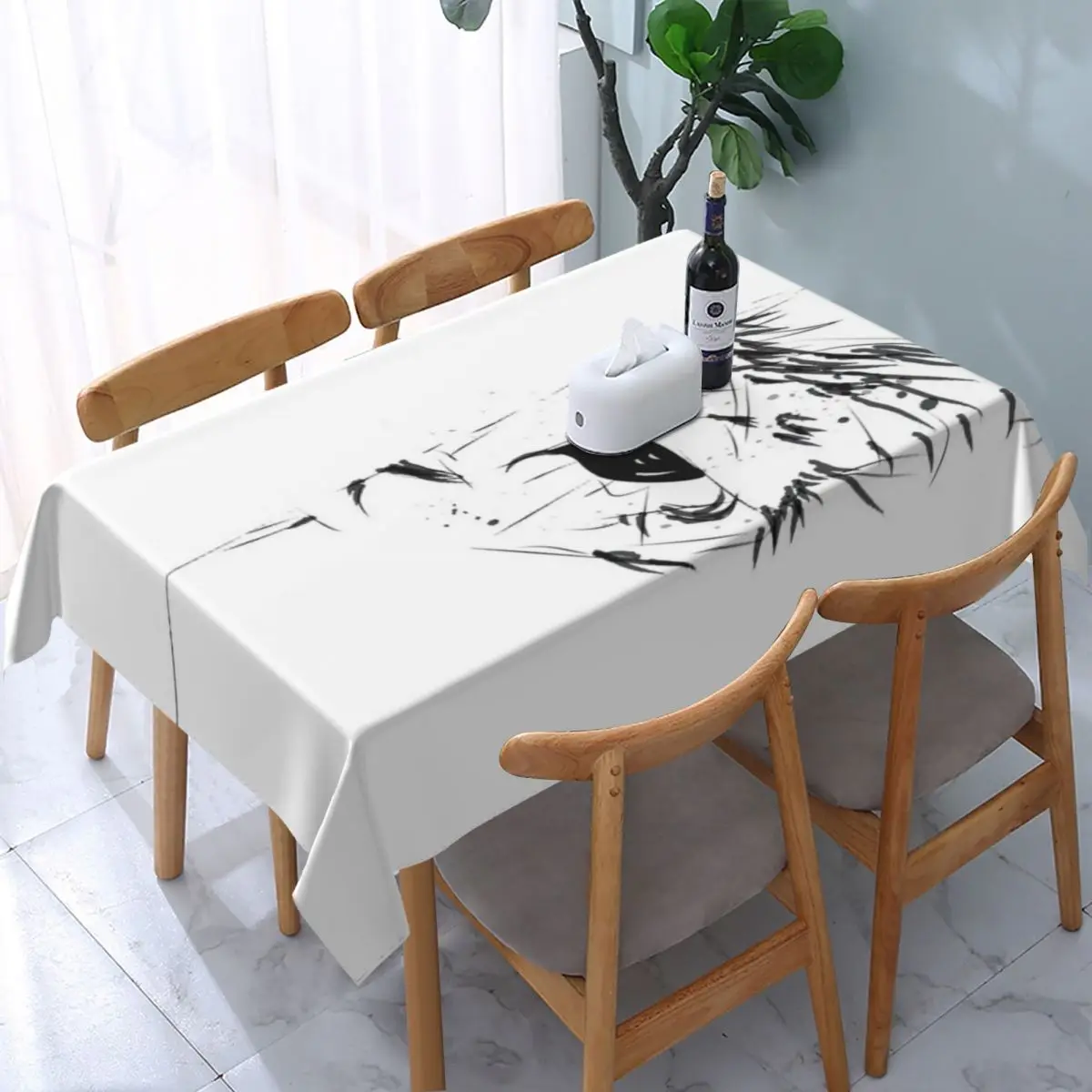 Скатерть в виде кошки водонепроницаемое домашнее украшение вечерние