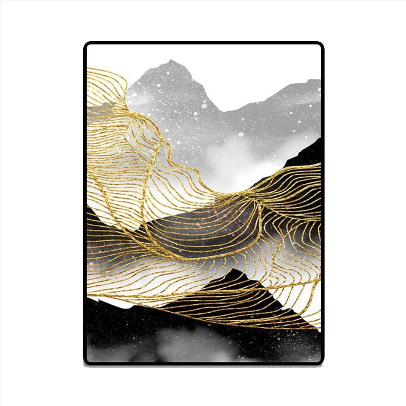 Модный абстрактный новый китайский золотой желтый ковер ковры для гостиной