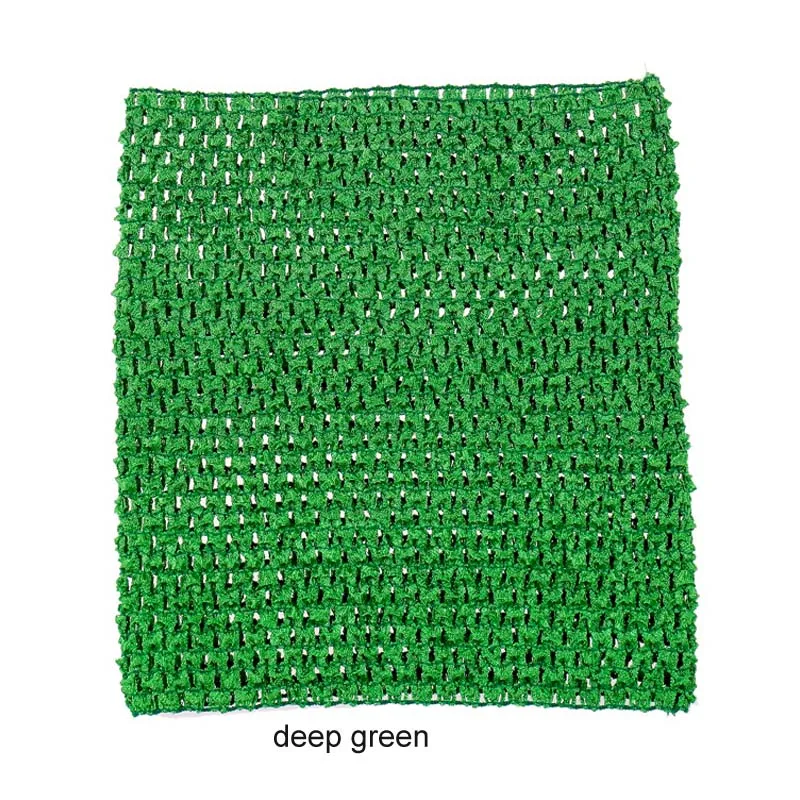 deep green 20x23 см, топы без пятки, детское платье-пачка с обмоткой на груди, товары для рукоделия, 9 дюймов, эластичное вязаное крючком, вязанное крючком сырье, аксессуары - Цвет: deep green