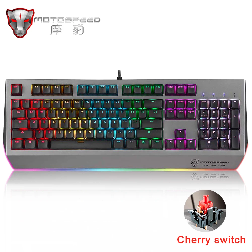 CK99 RGB подсветка игровая механическая клавиатура Вишневый красный синий