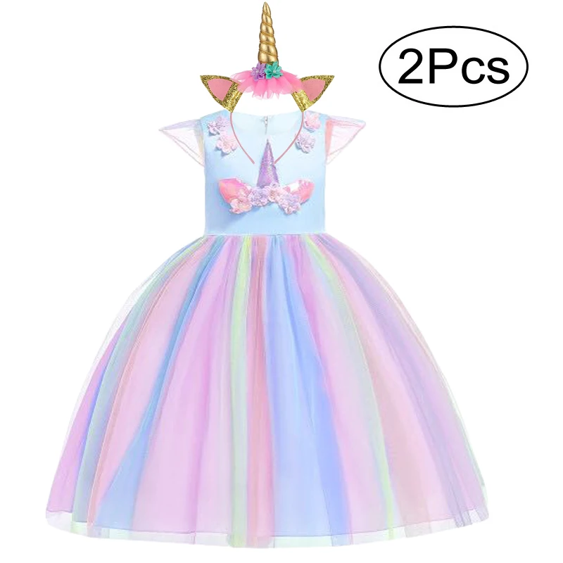 Пасхальное платье для девочек Детские платья из 2 предметов праздничное с