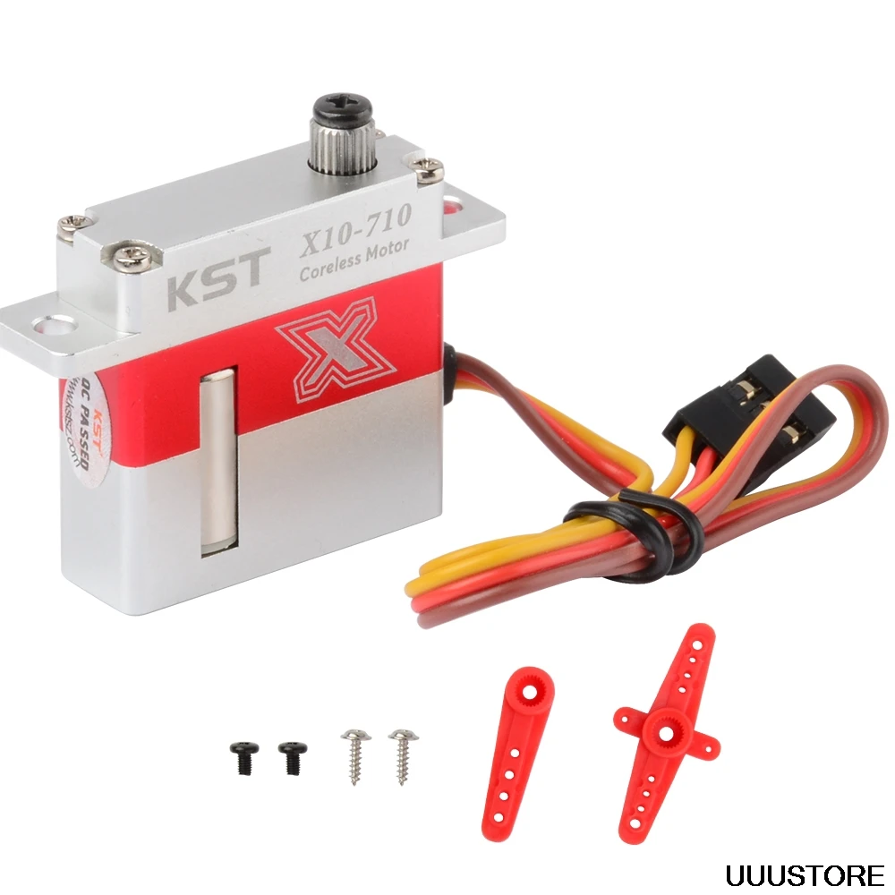 

KST X10-710 7.5kg 0.10sec HV Slim Servo For RC Model Helicopter Airplane