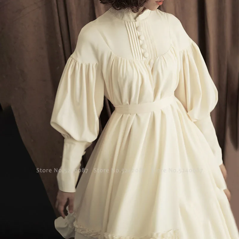 Женское вечернее платье в британском стиле принцессы с длинным рукавом ретро и