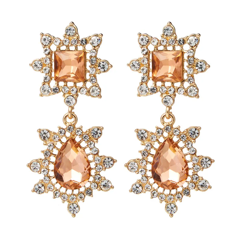 Модные Подвесные серьги 2019 висячие в форме капли современные ювелирные изделия