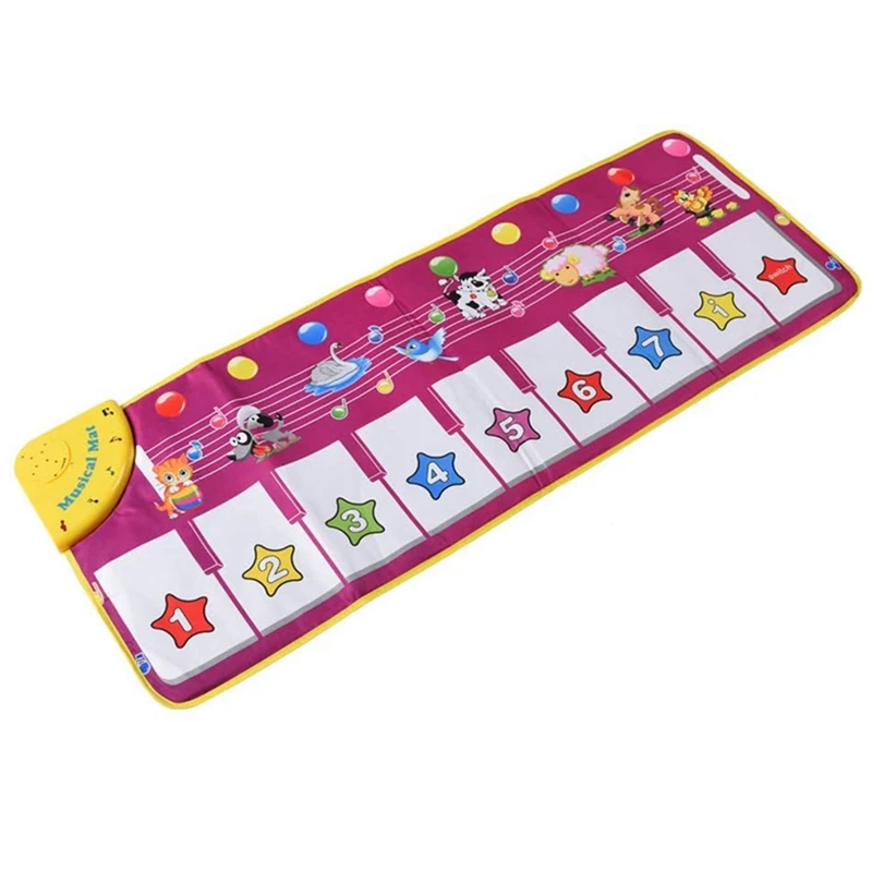 

Children's Music Mat, Music Piano Keyboard Dance Floor Mat Animal Carpet Contact Game Mat Toddler Toy Boy Girl