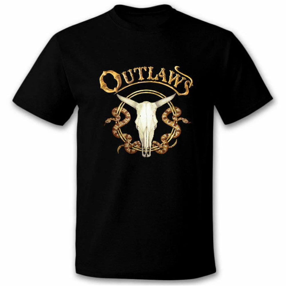 Новая мужская футболка Outlaws Southern Rock Band Размер S 2Xl летняя стильная