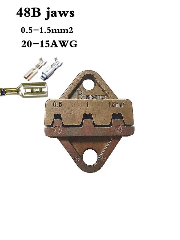 

crimping dies HS series pliers jaws plug tube/insulation/Non-insulated coaxial cable terminals crimp tool crimper die