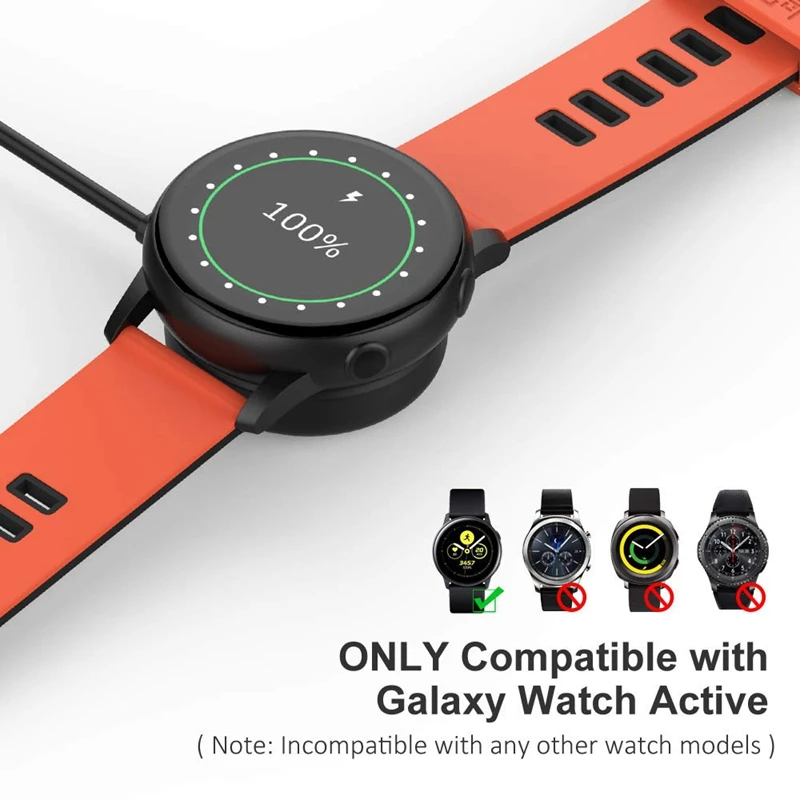 MOOL Беспроводное зарядное устройство док станция для Samsung Galaxy Watch Active 2 40 мм 44 Смарт