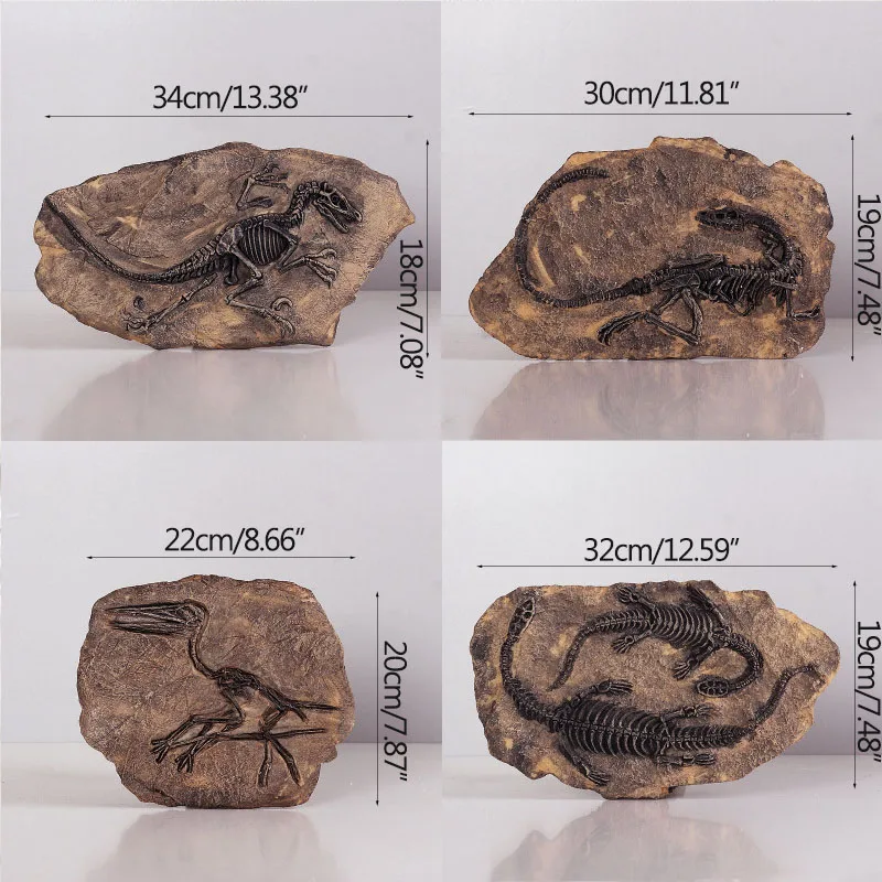 Nostalgic Antique Dinosaur Fossil Desktop Decoration Figurines Resin Ornaments Crafts Office Display Miniature Model | Дом и сад