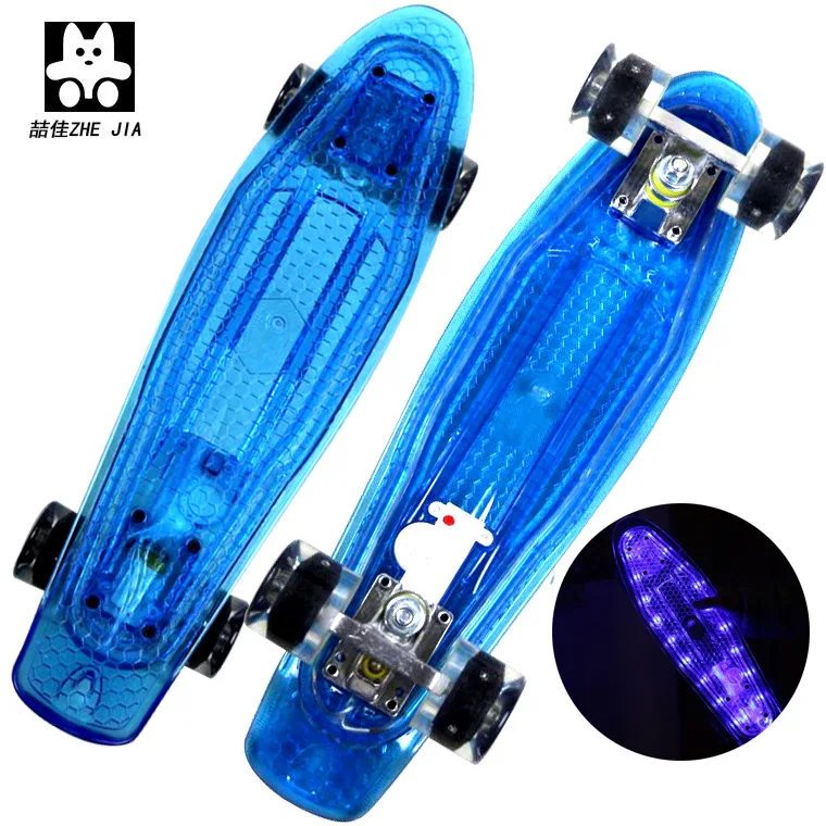 

Beginner Professional Skateboard for Adults Plastic Longboard Skateboard Deck Drift Board Deskorolka Entertainment BY50HB