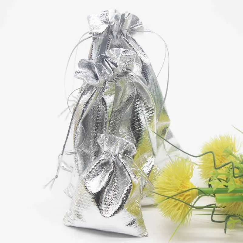 Упаковка-сумки из органзы-мешок ювелирных изделий шнурок четыре размера