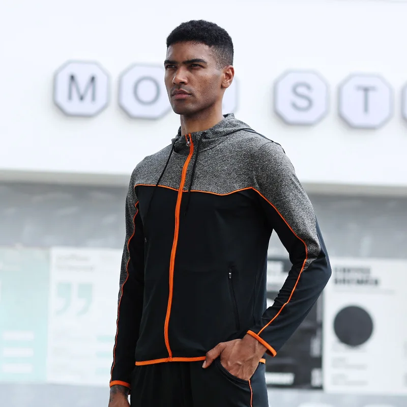 Новинка мужские толстовки с капюшоном зимние спортивные куртки для бега уличная