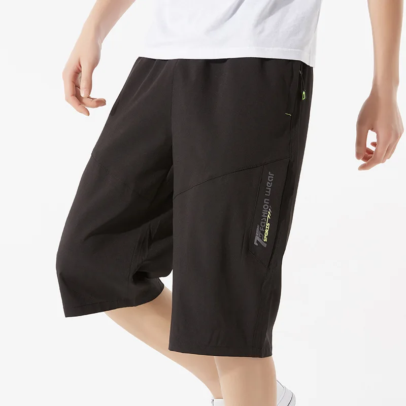 

Капри мужские спортивные быстросохнущие, эластичные, повседневные, большие, летние, 2021