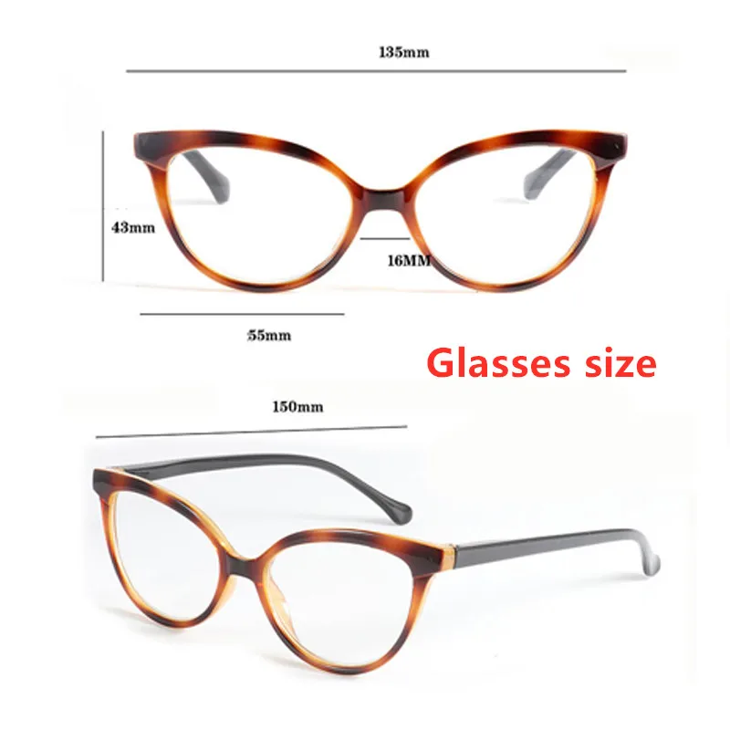 Элегантные очки для чтения кошачий глаз женские солнцезащитные кошачьи глаза