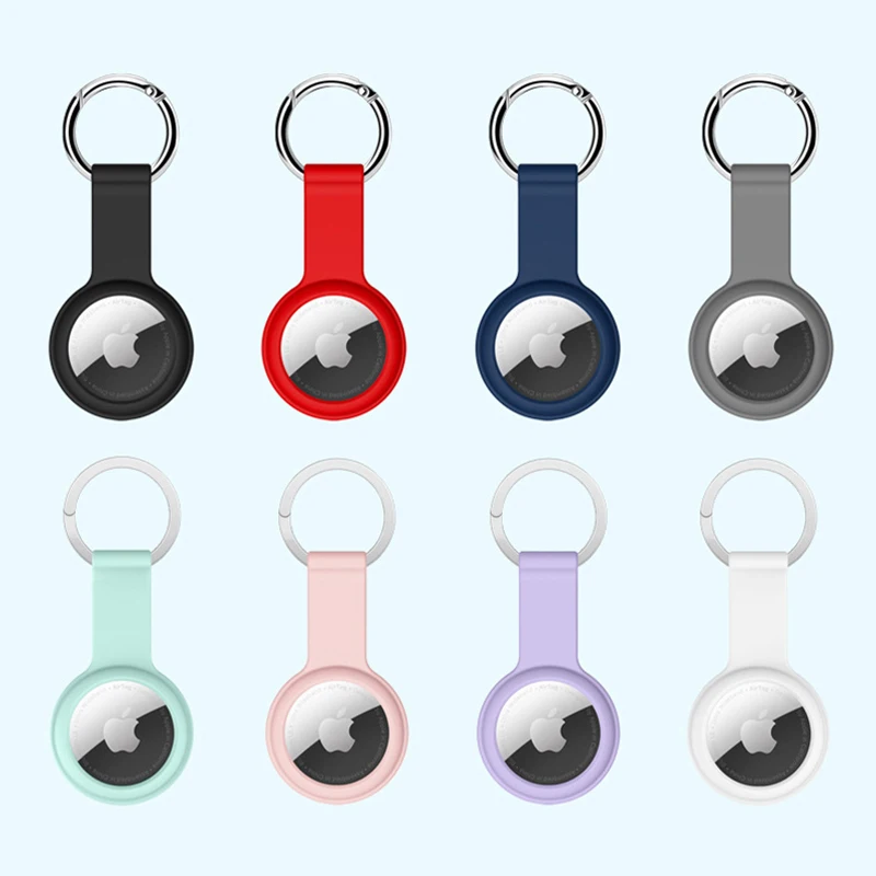 

For Apple Airtags Protective Sleeve For Apple Locator Tracker Anti-Lost Device Keychain Protector Cover Air Tags Shell Case