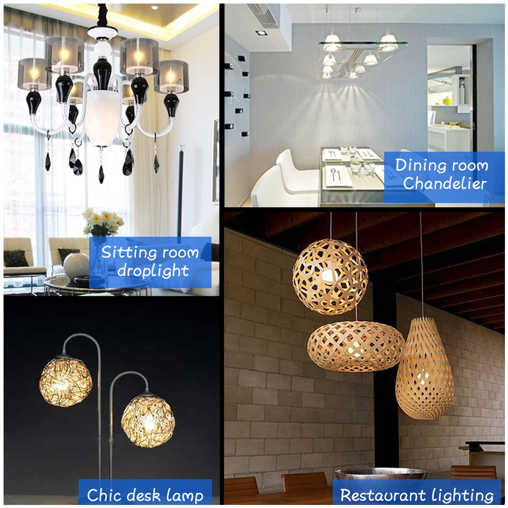 Светодиодный лампы светильник E27 220V настольная лампа источника Крытый Кухня