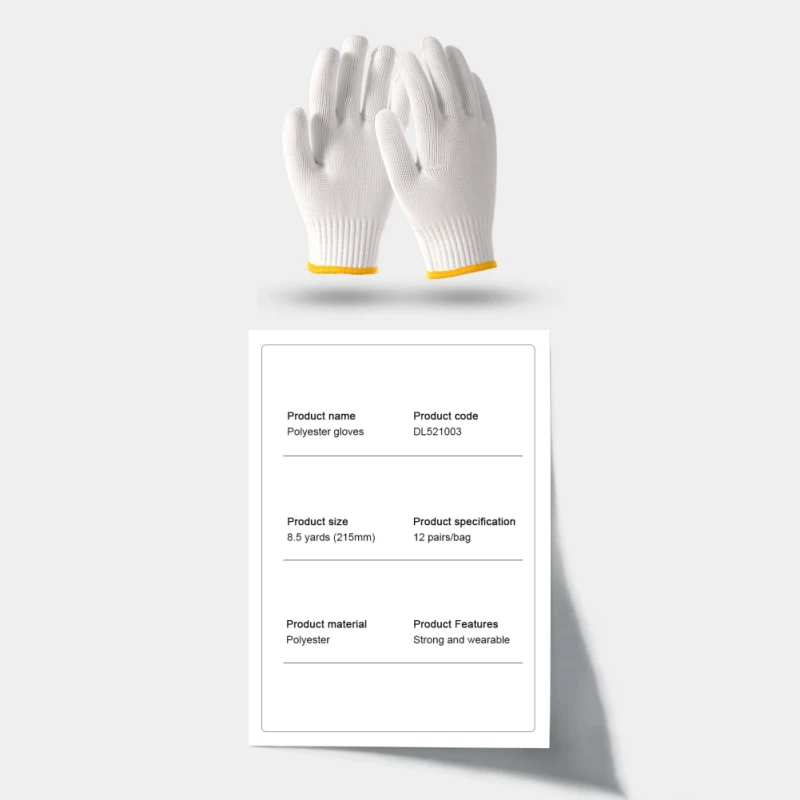 

Deli Breathable Non-slip Polyester Gloves Garden Tools Industrial Household Working Outdoor Gardening Protective Gears