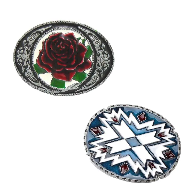 Женская винтажная ковбойская пряжка в западном стиле индийская Бирюзовая