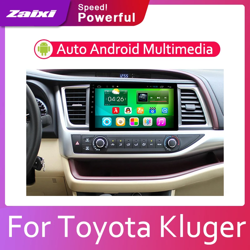 ZaiXi автомобильная система Android для Toyota Kluger (Австралия) 2014 ~ 2019 стерео радио BT GPS