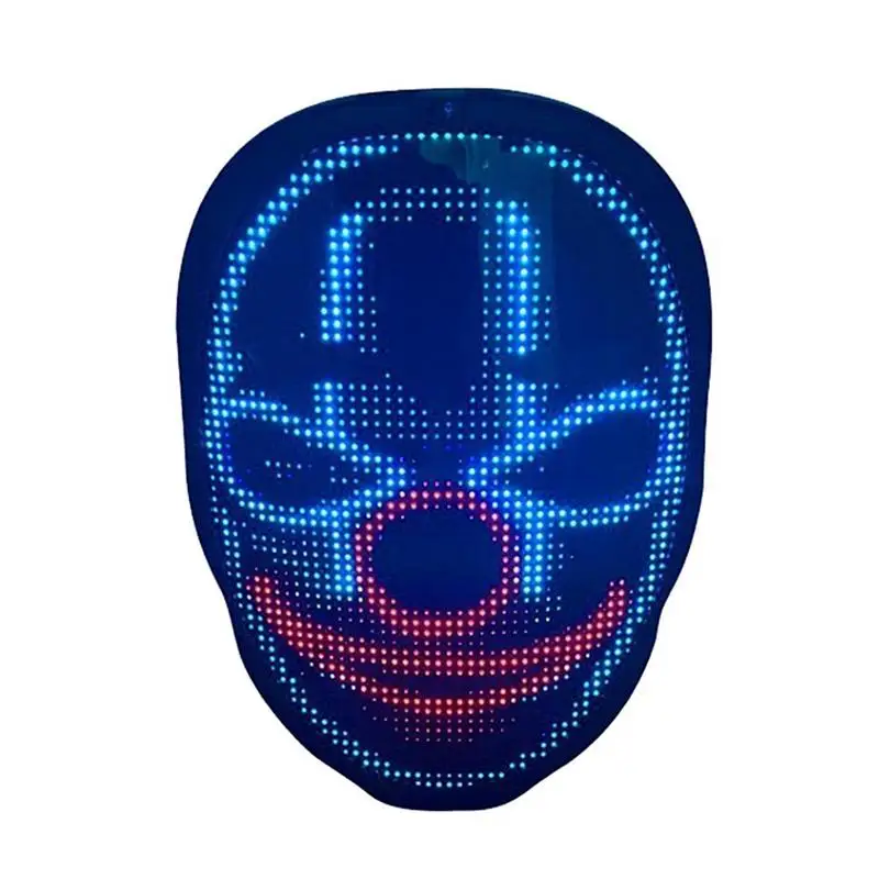 Светодиодная светящаяся Bluetooth-маска для лица меняющая лицо полноцветный дисплей