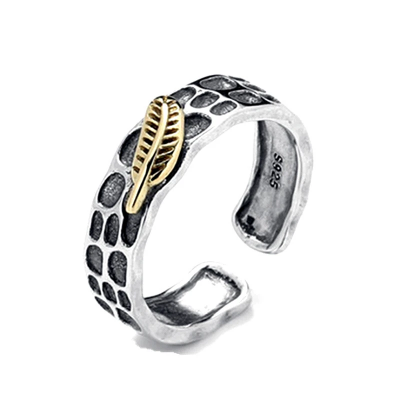 Factory Direct Sale Cheap Price Golden Goth Ring Plant Forest Leaf Rings Punk Rock Anillos Woman 2019 | Украшения и аксессуары