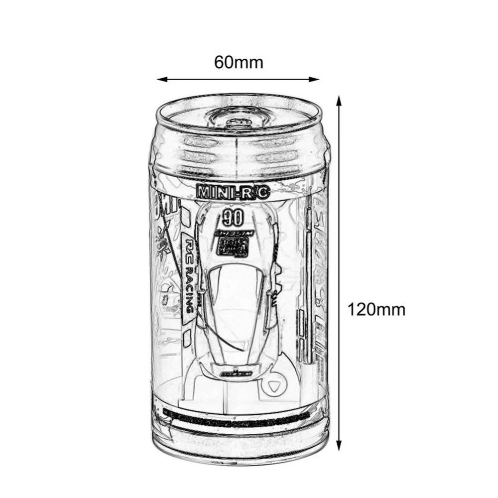 Горячая Распродажа 1/63 Coke Can Мини RC автомобиль Многоцветная высокая скорость грузовик радио пульт дистанционного управления микро гоночный контроль e Электрический цвет случайный