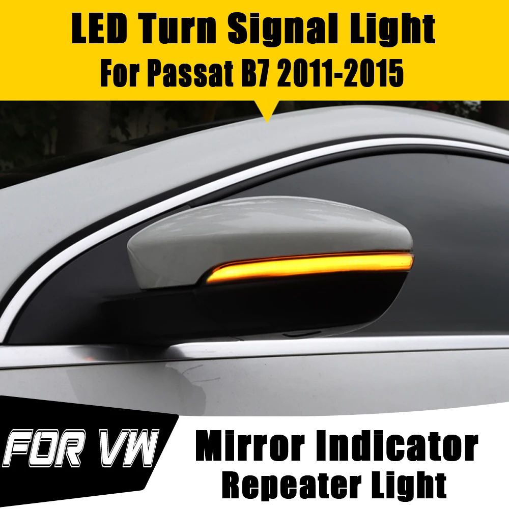 

For Volkswagen VW Passat B7 CC Scirocco EOS Beetle Sequential Turn Signal Indicator Blinker LED Dynamic Startup Breath Light