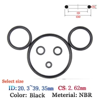 nbr gasket o ring cs2 62mm id20 3mm 39 35mm plastic o ring set fluoro rubber oil and water seal gasket silicone ring seal film