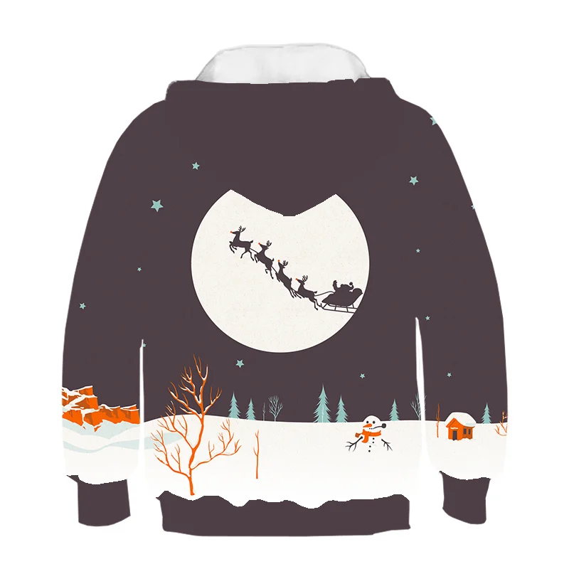 

Baby Boys Girls Christmas Autumn Warm Hoodie 2020 New Santa Claus 3D Printed Fashion Casual Kids Toddler Clothes Movement Tops