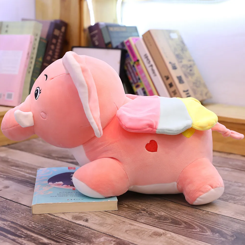 Милый маленький летающий слон кукла плюшевая игрушка Крылатый подушка для