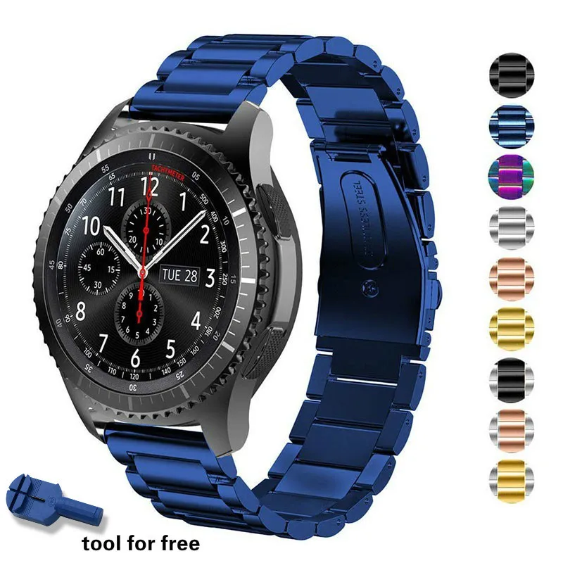 Ремешок для часов Samsung Galaxy 46 мм 42 быстросъемный браслет из нержавеющей стали Gear