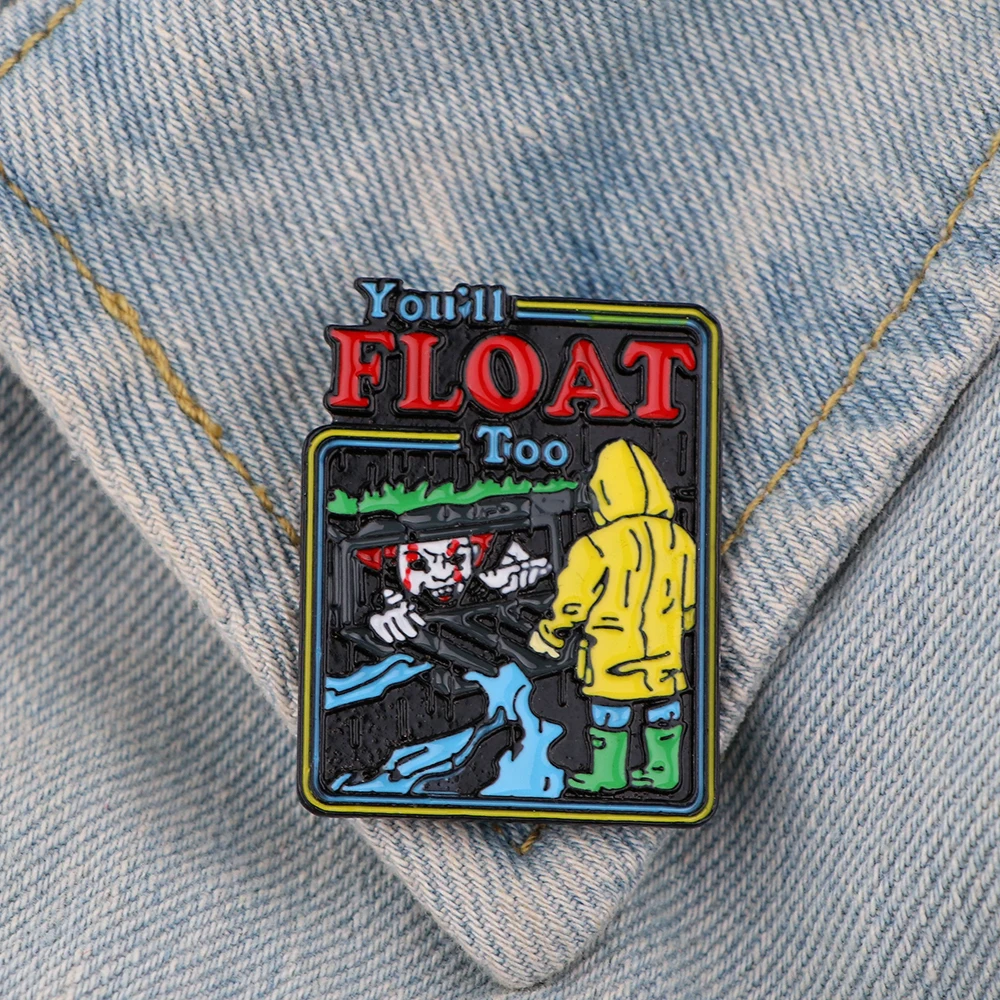 

20pcs/lot AD660 Patchfan Horror Movie Ghost Brooch Cartoon Enamel Pins For Women Men Backpack Pins Kids Pin Charm Jewelry